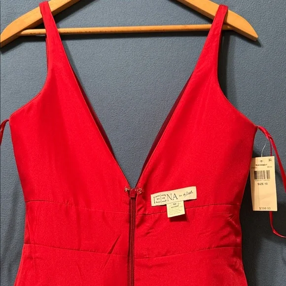 Elegant Mac Duggal New Red Sleeveless Dress Size 10 - Picture 15 of 16